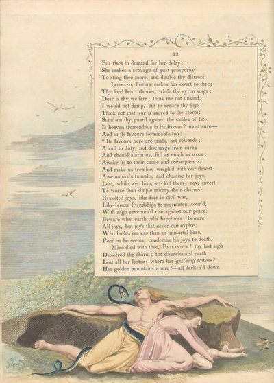 Pensamientos nocturnos de Young, Página 12 de William Blake